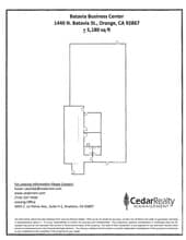 1440-1472 N Batavia St, Orange, CA à louer Plan de site– Image 1 sur 1
