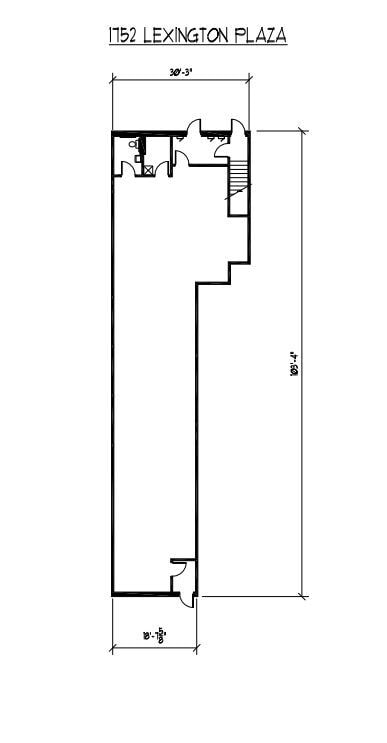 1682-1732 N Lexington Pky, Roseville, MN à louer Plan d’étage– Image 1 sur 1