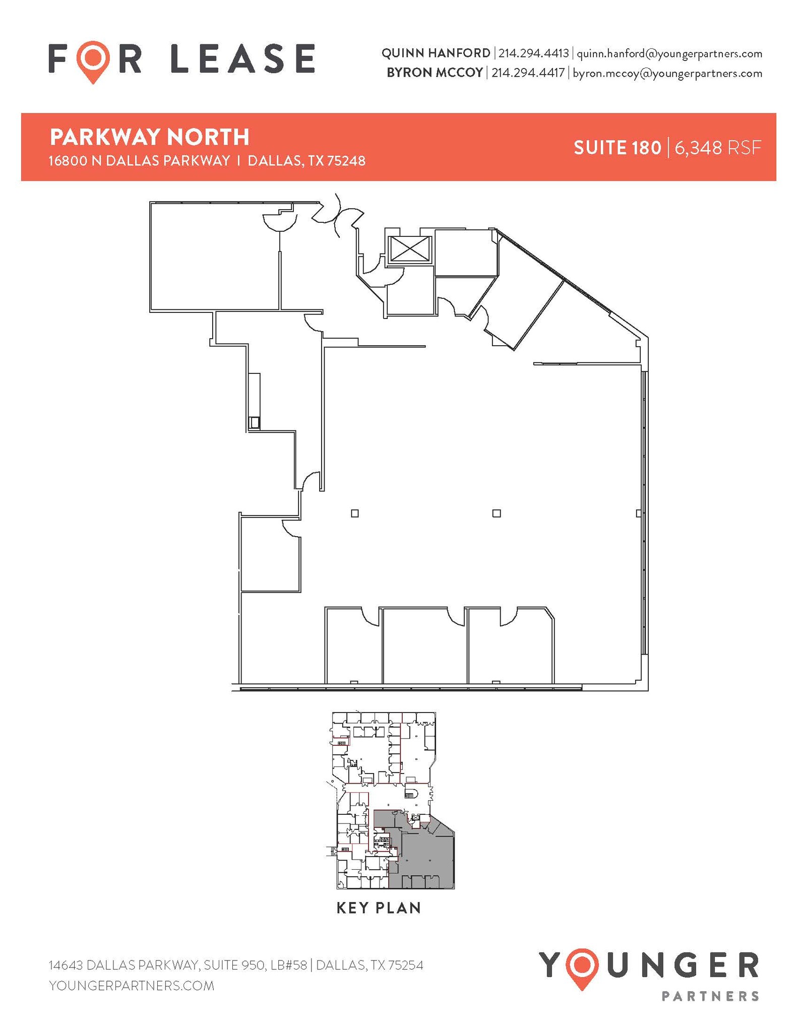 16800 N Dallas Pky, Dallas, TX à louer Plan d’étage– Image 1 sur 1