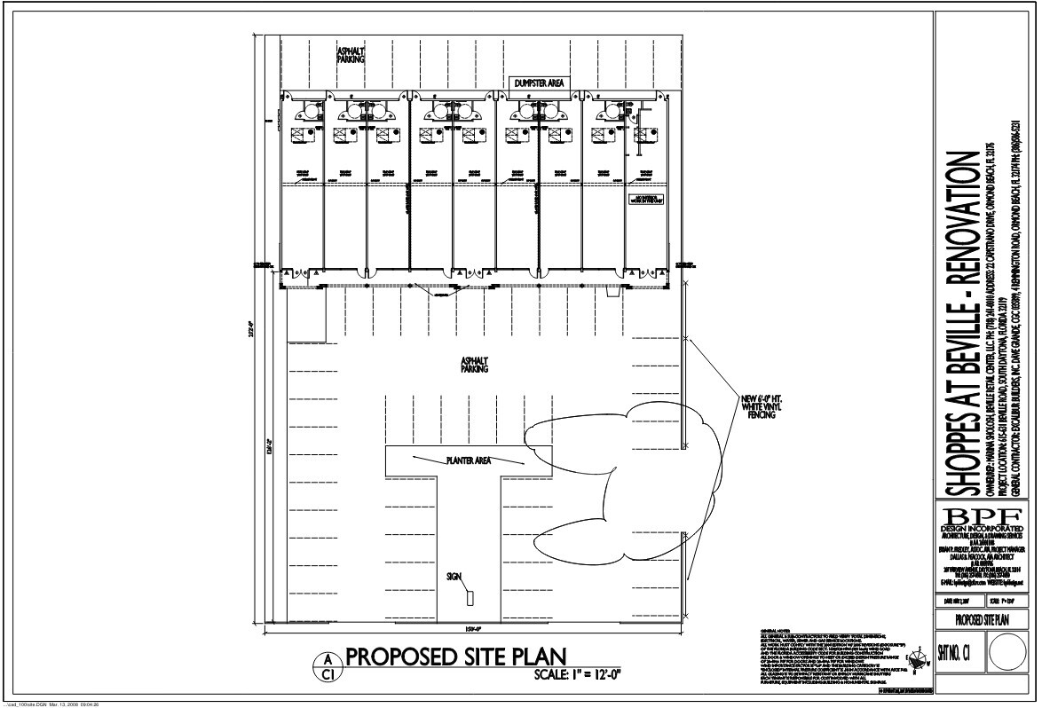 615-631 Beville Rd, Daytona Beach, FL à louer Plan de site– Image 1 sur 1