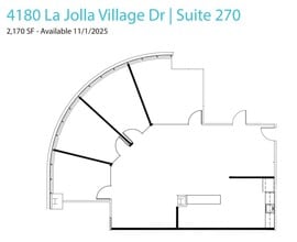 4180 La Jolla Village Dr, La Jolla, CA à louer Plan d’étage– Image 2 sur 2