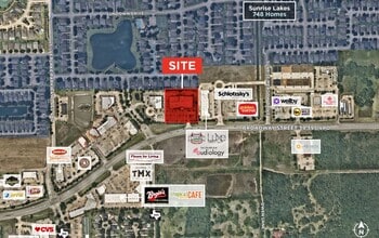9223 Broadway St, Pearland, TX - Vue aérienne vue de carte