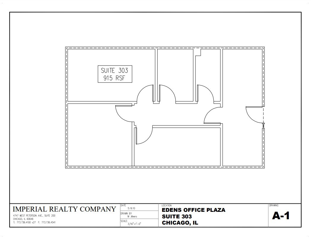 4801 W Peterson Ave, Chicago, IL à louer Plan d’étage– Image 1 sur 6