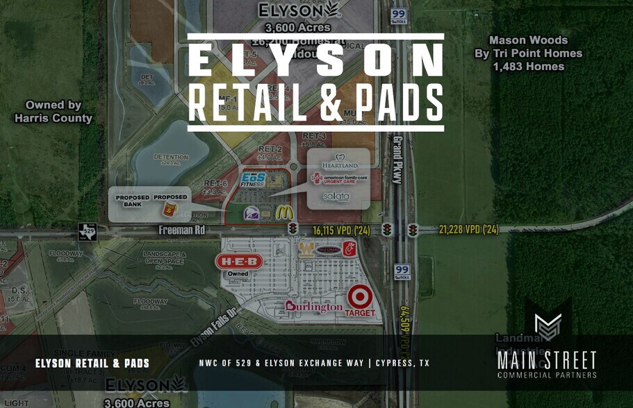 NWC of FM 529 & Elyson Exchange Way, Katy, TX à louer - Photo de l’immeuble – Image 1 sur 5