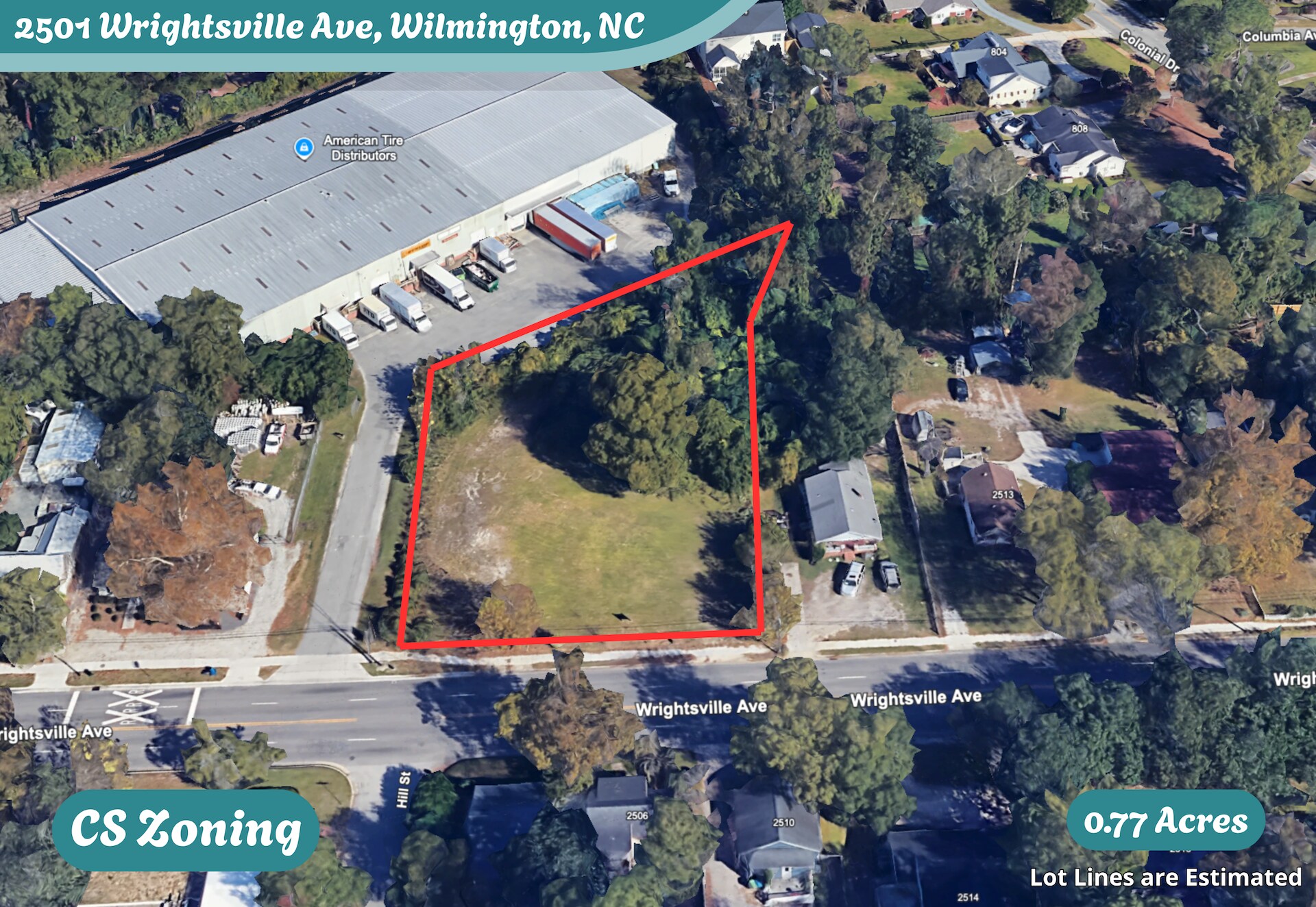 2501 Wrightsville ave, Wilmington, NC à vendre Photo principale– Image 1 sur 19