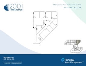 2001 Timberloch, The Woodlands, TX à louer Plan d’étage– Image 1 sur 1