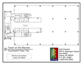 200 N Saint Clair St, Toledo, OH à louer Plan d’étage– Image 1 sur 1