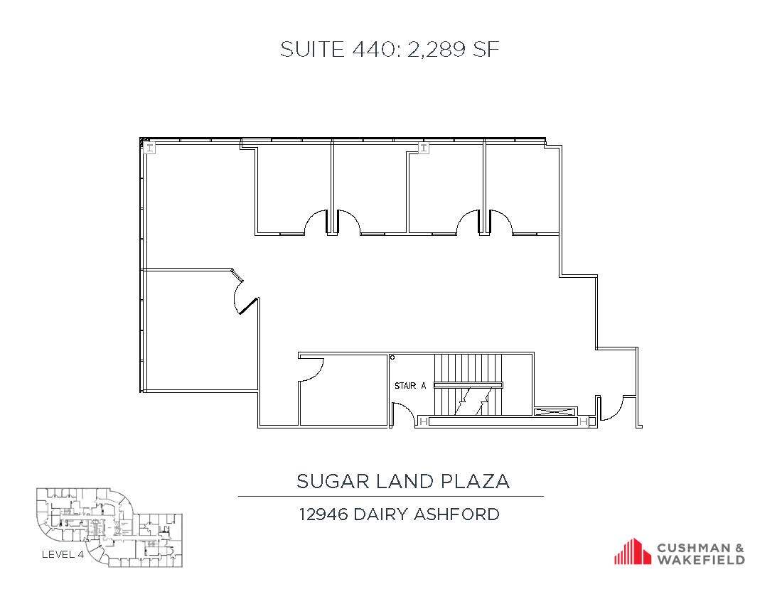 12946 Dairy Ashford Rd, Sugar Land, TX à louer Plan d’étage– Image 1 sur 1