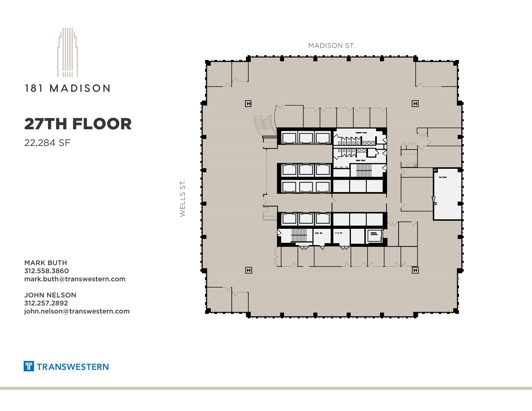 181 W Madison St, Chicago, IL à louer Plan de site– Image 1 sur 2