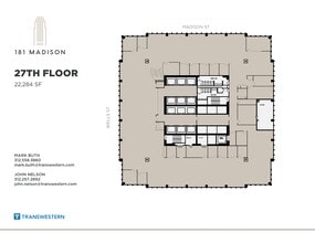 181 W Madison St, Chicago, IL à louer Plan de site– Image 1 sur 2