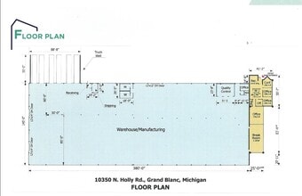 10350 N Holly Rd, Holly, MI à louer Plan d’étage– Image 1 sur 1