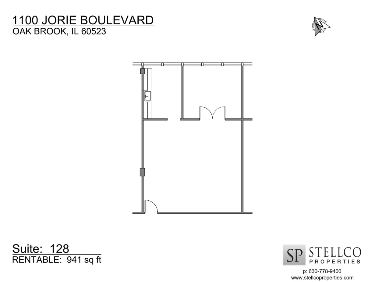 1100 Jorie Blvd, Oak Brook, IL à louer Plan d’étage– Image 1 sur 1