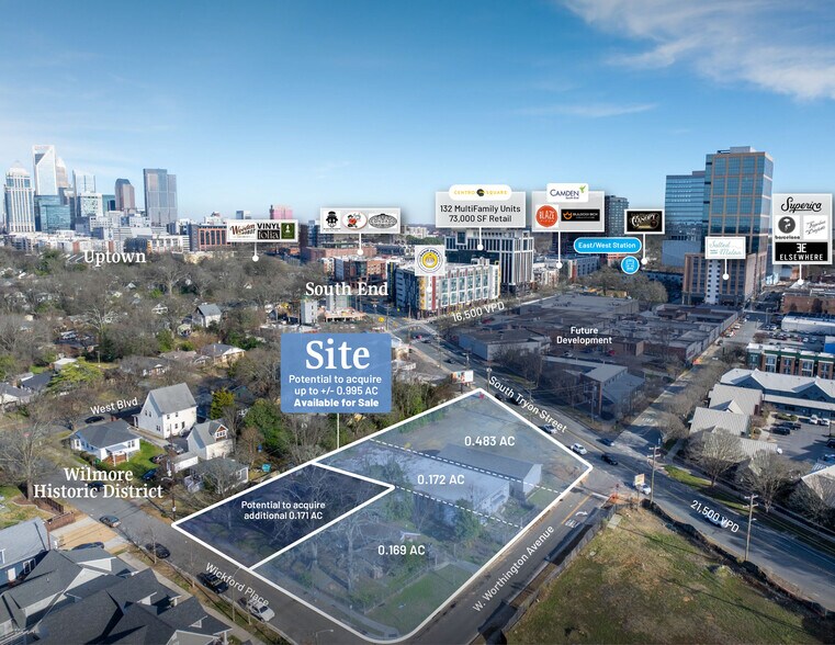 1830 S Tryon St - 1825 Wickford Pl, Charlotte, NC à vendre - Photo principale – Image 1 sur 7