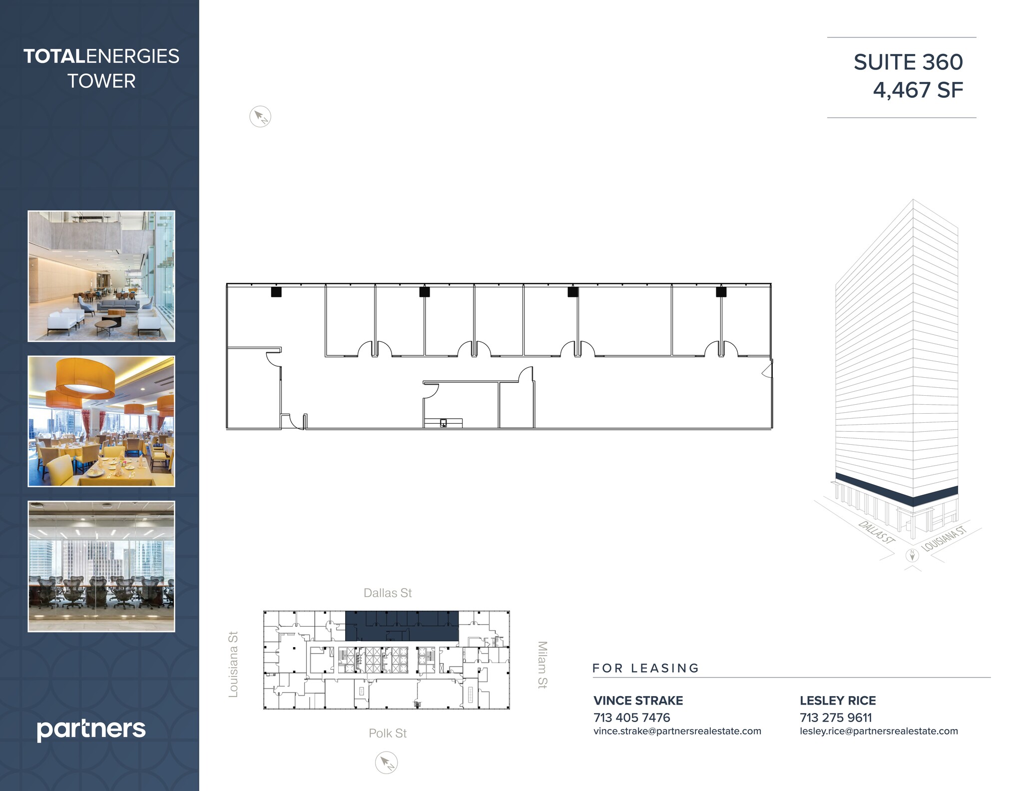 1201 Louisiana St, Houston, TX à louer Plan de site– Image 1 sur 2