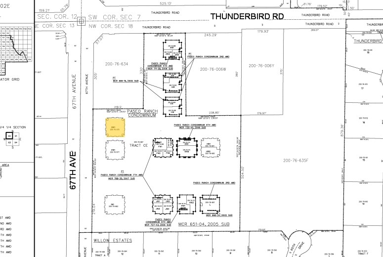 6677 W Thunderbird Rd, Glendale, AZ à vendre - Plan cadastral – Image 2 sur 14
