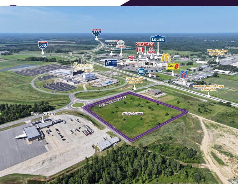 U.S. Highway 79, Pine Bluff, AR à vendre - Photo principale – Image 1 sur 13