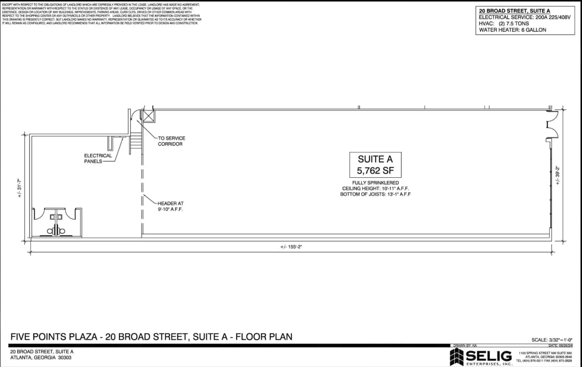 31 Peachtree St, Atlanta, GA à louer Plan d’étage– Image 1 sur 1