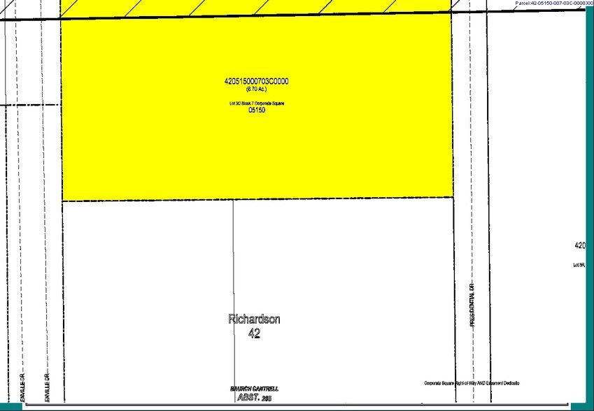 1460 N Glenville Dr, Richardson, TX à louer - Plan cadastral – Image 2 sur 5