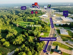 712 N Hervey St, Hope, AR - Vue aérienne  vue de carte - Image1