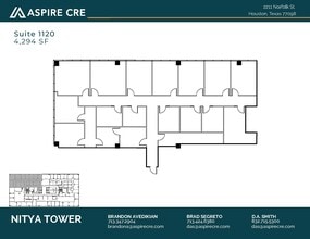 2211 Norfolk St, Houston, TX à louer Plan d’étage– Image 1 sur 1