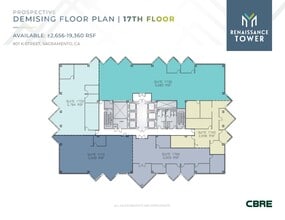 801 K St, Sacramento, CA à louer Plan d’étage– Image 2 sur 2