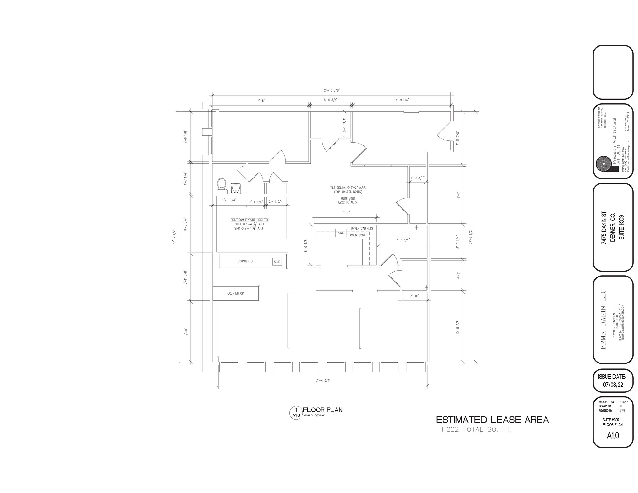 7475 Dakin St, Denver, CO à louer Plan de site– Image 1 sur 1