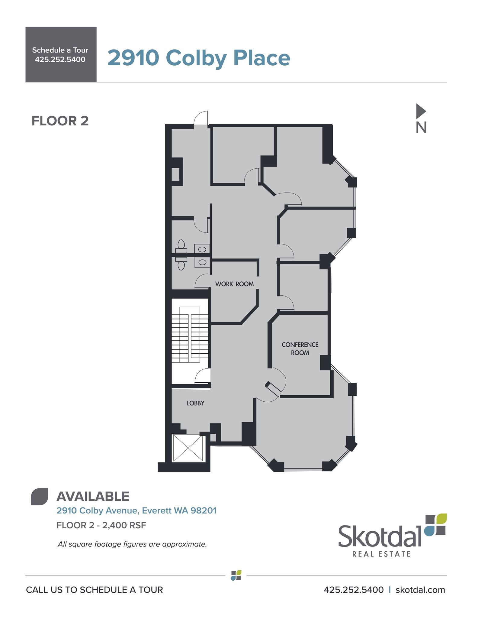 2910 Colby Ave, Everett, WA à louer Plan de site– Image 1 sur 1