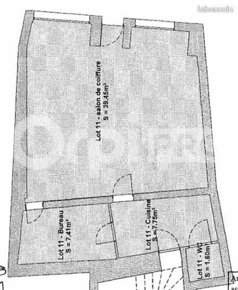 Local commercial dans La Rochelle à louer - Plan d’étage – Image 1 sur 1
