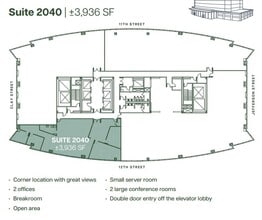 555 12th St, Oakland, CA à louer Plan d’étage– Image 1 sur 1