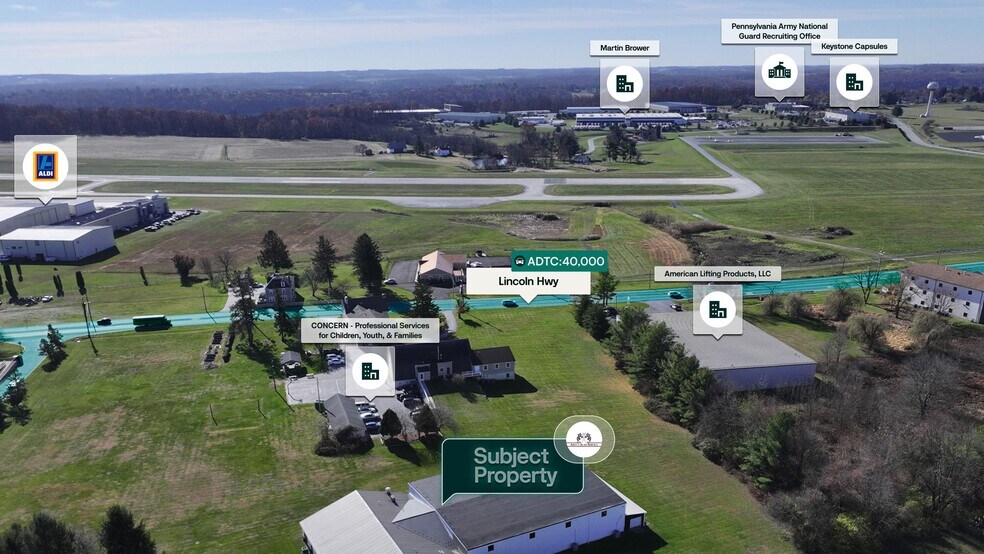 180 Airport Rd, Coatesville, PA à vendre - Aérien – Image 3 sur 3
