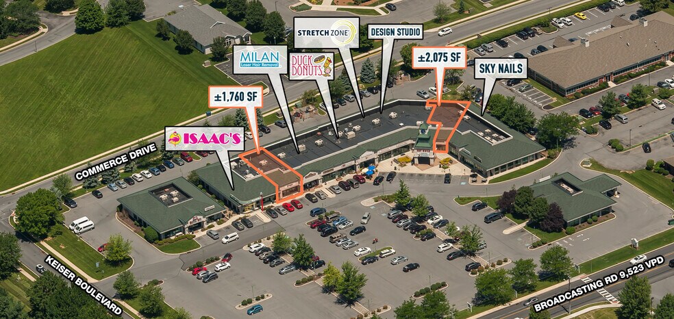70-92 Commerce Dr, Wyomissing, PA à louer - Aérien – Image 1 sur 9