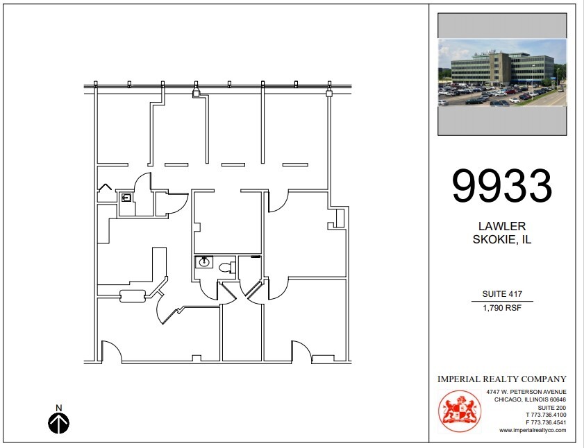 9933 Lawler Ave, Skokie, IL à louer Plan d’étage– Image 1 sur 7