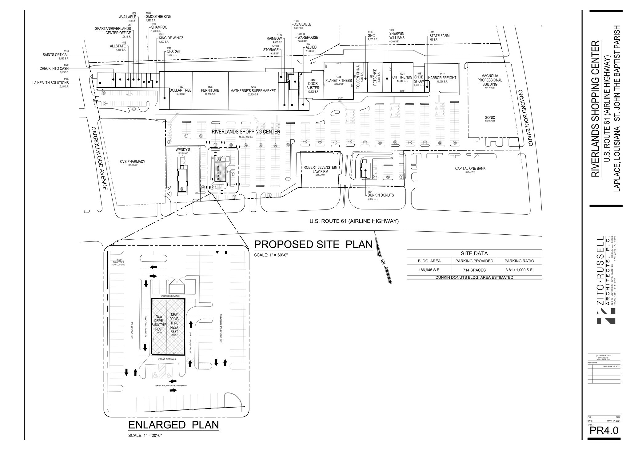 1318 W Airline Hwy, La Place, LA à louer Plan de site– Image 1 sur 1