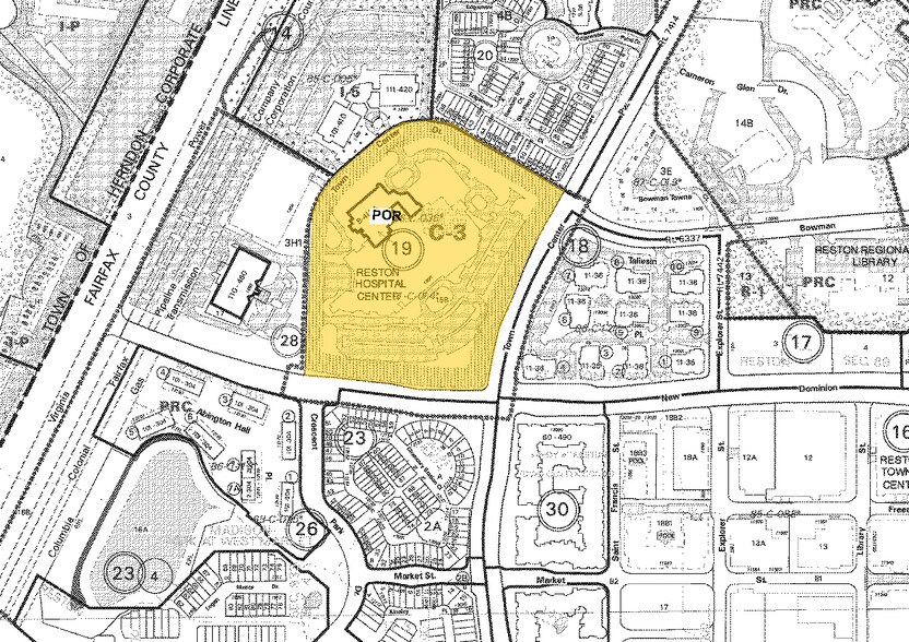 1850 Town Center, Reston, VA à vendre - Plan cadastral – Image 2 sur 2