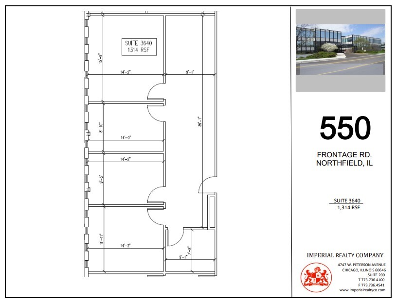 540-550 W Frontage Rd, Northfield, IL à louer Plan d’étage– Image 1 sur 4