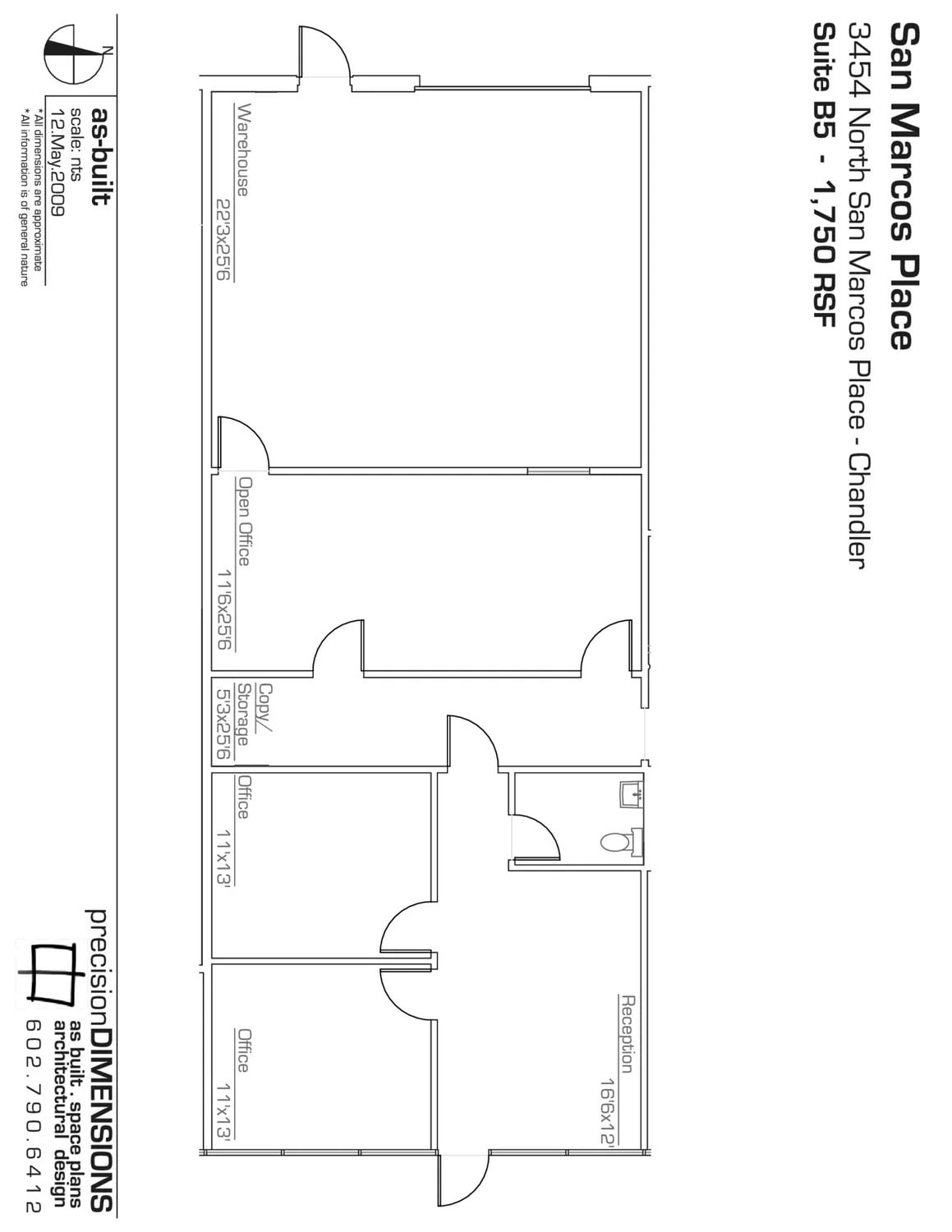 3454 N San Marcos Pl, Chandler, AZ à louer Plan d’étage– Image 1 sur 1