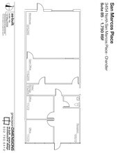 3454 N San Marcos Pl, Chandler, AZ à louer Plan d’étage– Image 1 sur 1