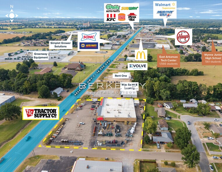 1590 Falls Blvd N, Wynne, AR à vendre - Photo de l’immeuble – Image 3 sur 4