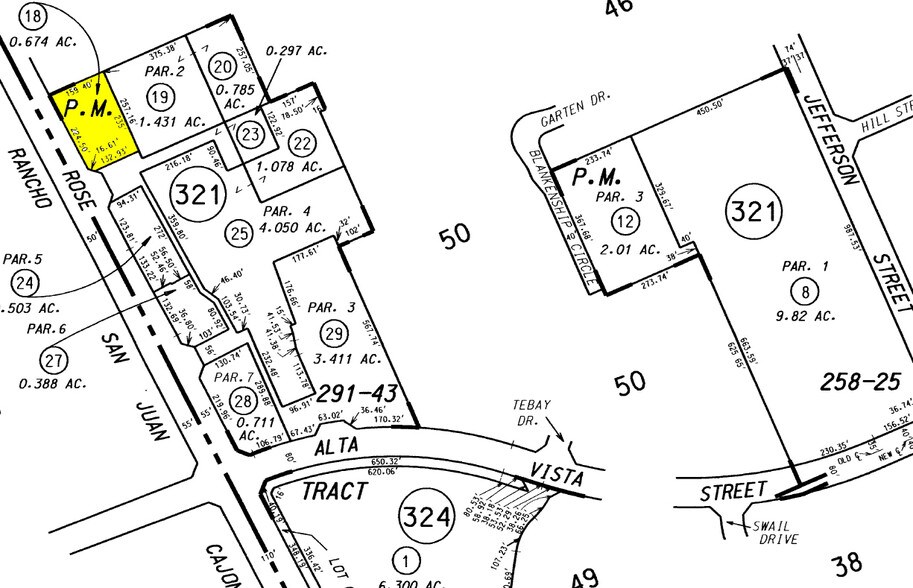 858-870 N Rose Dr, Placentia, CA à vendre - Plan cadastral – Image 2 sur 2