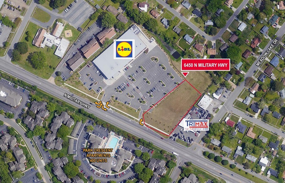 6450 N Military Hwy, Norfolk, VA à louer - Photo de l’immeuble – Image 1 sur 1