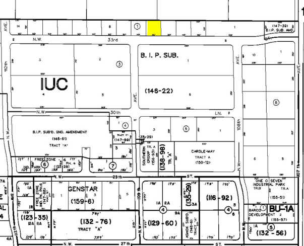 10871 NW 33rd St, Miami, FL à louer - Plan cadastral – Image 2 sur 27