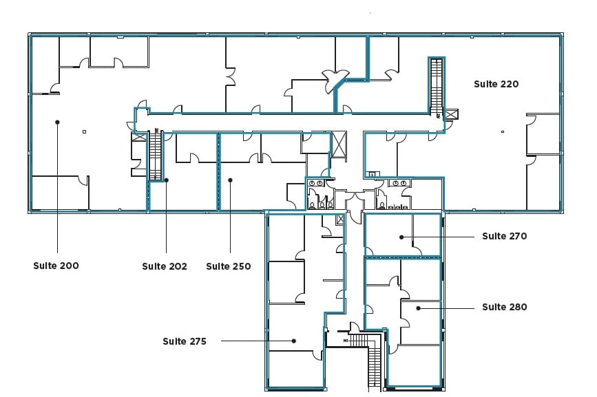 150-190 N Wiget Ln, Walnut Creek, CA à louer Plan d’étage– Image 1 sur 1