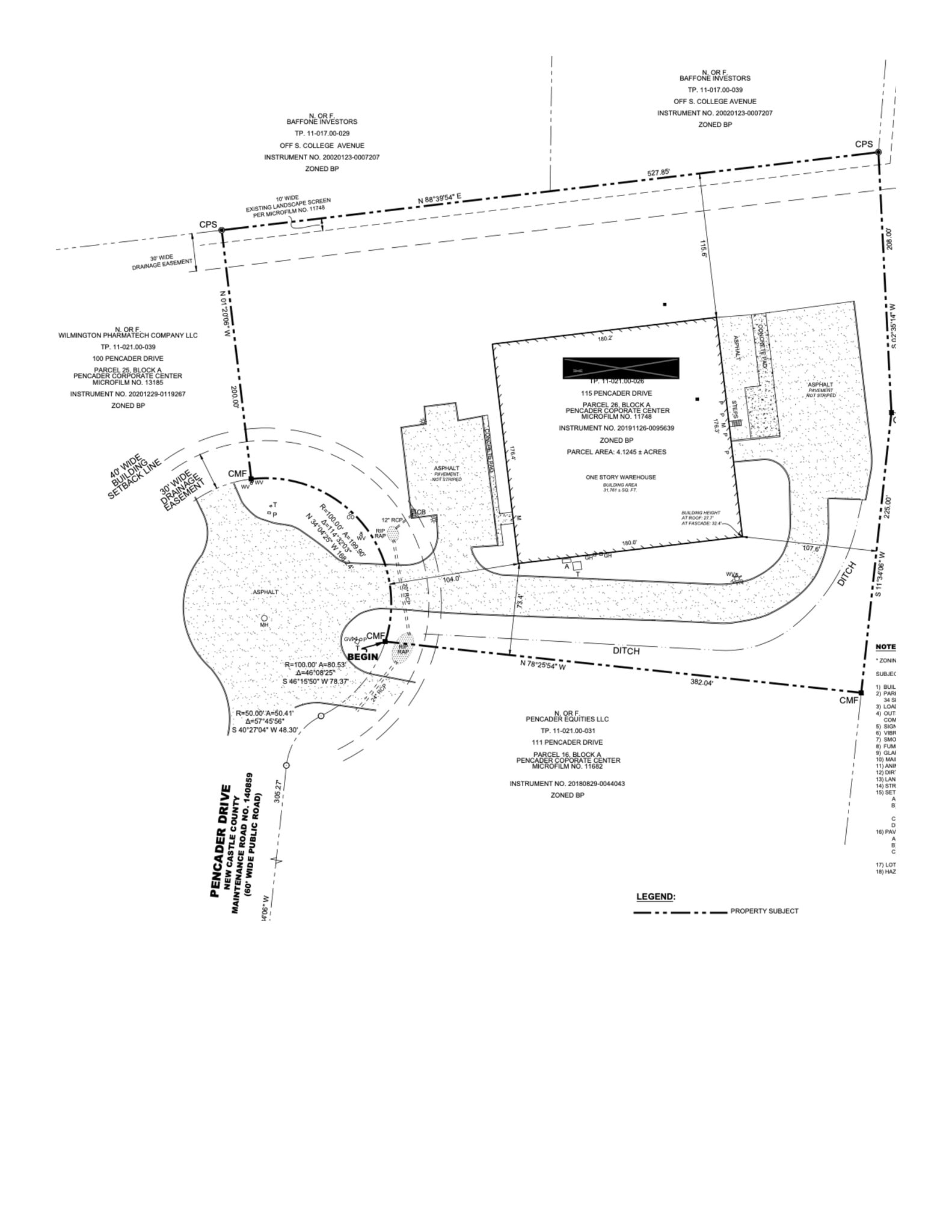 115 Pencader Dr, Newark, DE à louer Plan de site– Image 1 sur 1
