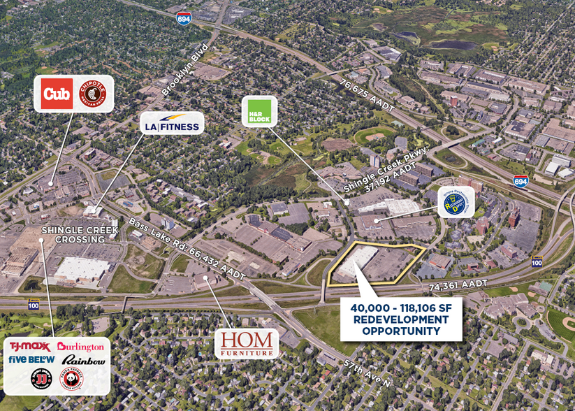 5930 Earle Brown Dr, Brooklyn Center, MN à louer - Aérien – Image 2 sur 2