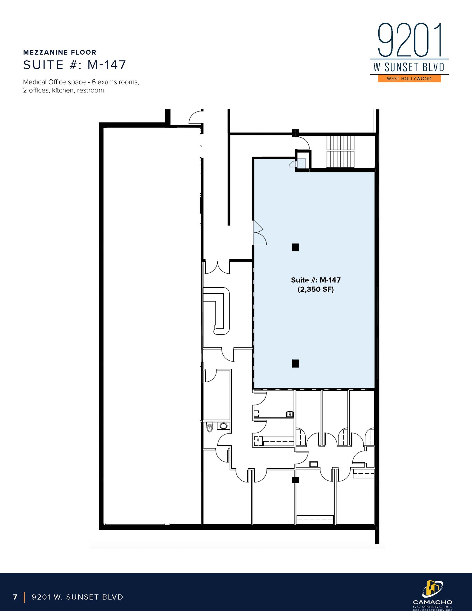 9201 W Sunset Blvd, West Hollywood, CA à louer Plan d’étage– Image 1 sur 1