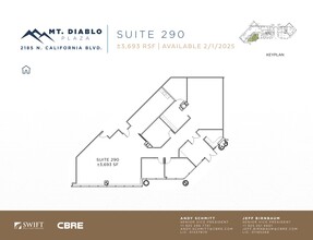 2185 N California Blvd, Walnut Creek, CA à louer Plan d’étage– Image 1 sur 1