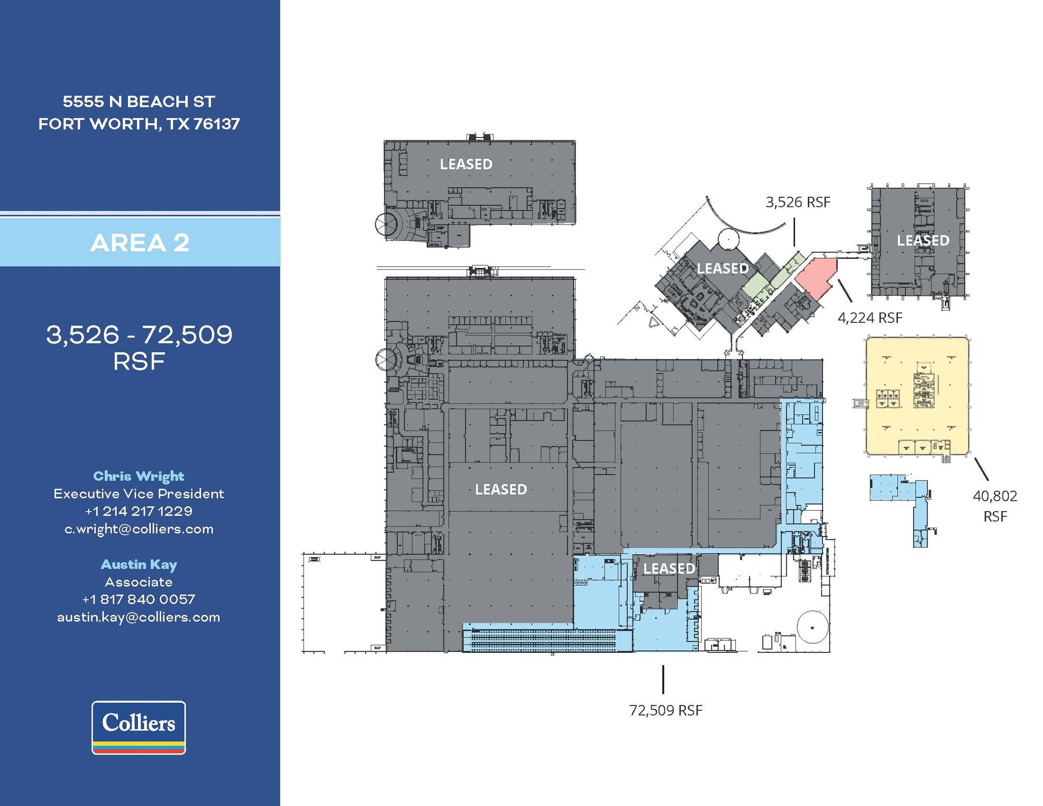 5555 N Beach St, Fort Worth, TX à louer Plan d’étage– Image 1 sur 1