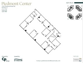 3495 Piedmont Rd NE, Atlanta, GA à louer Plan d’étage– Image 1 sur 1