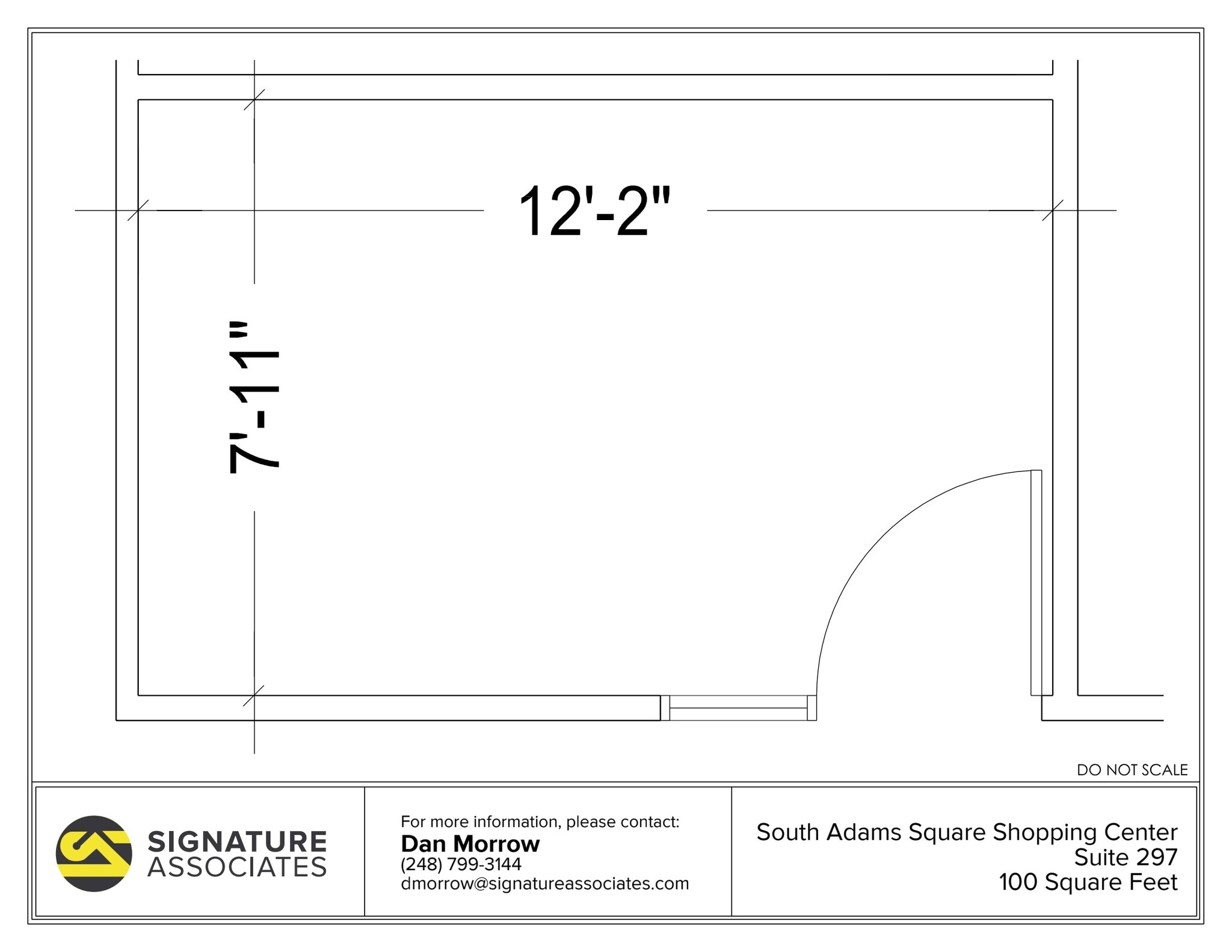 725 S Adams Rd, Birmingham, MI à louer Plan d’étage– Image 1 sur 1