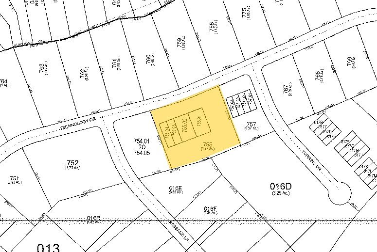 1110 Technology Dr, Indian Trail, NC à louer - Plan cadastral – Image 2 sur 3